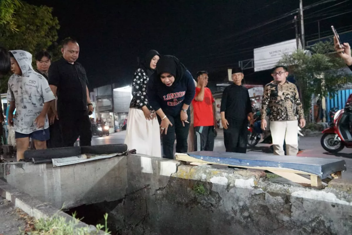 Warga Gotong Royong Percantik Flyover Candi, Wabup Mimik Apresiasi Kepedulian Masyarakat